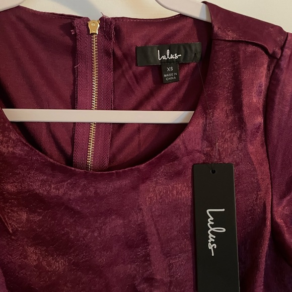 Lulus Garden Bliss Burgundy Satin Cutout Maxi Dress - Picture 7 of 9